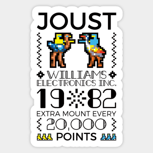 Joust Arcade Design Sticker